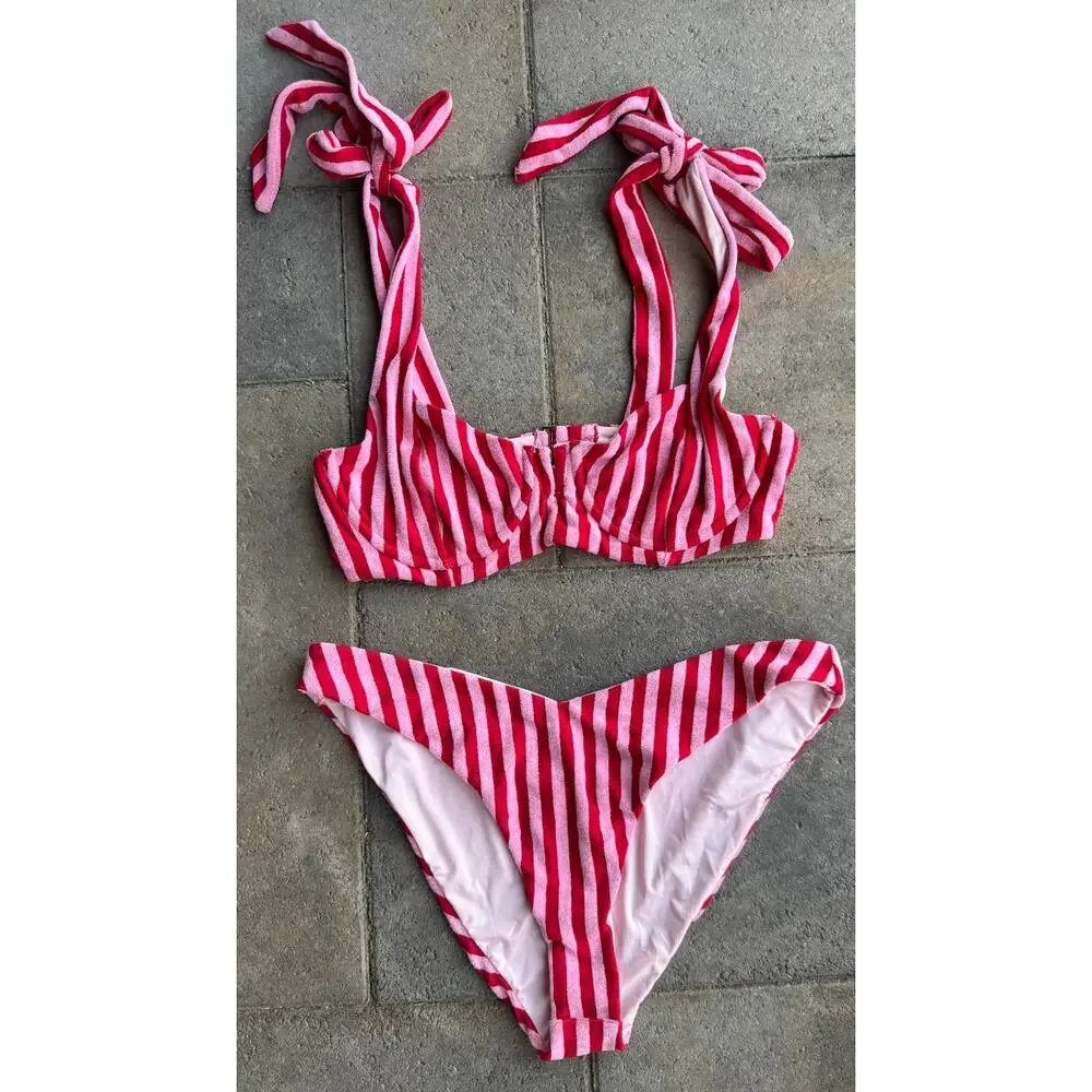 NEW Beach Riot Blair Bikini Top & Vanessa Bikini Bottom Size Large - Picture 9 of 16